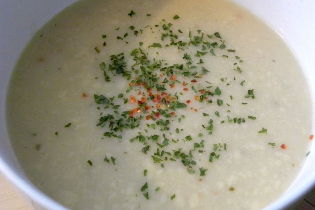 Foto de la receta de sopa de espárragos trigueros Receta de sopa de espárragos trigueros