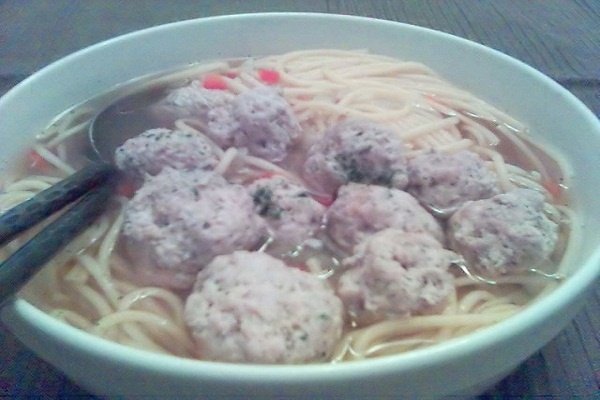 Foto de la receta de sopa de verduras con albóndigas Receta de sopa de verduras con albóndigas