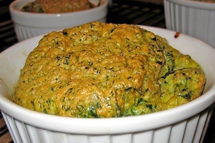 Foto de la receta de soufflé de espinacas Receta de soufflé de espinacas