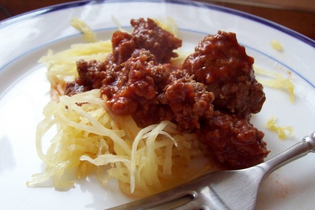 Foto de la receta de spaguetti con carne molida Receta de spaguetti con carne molida