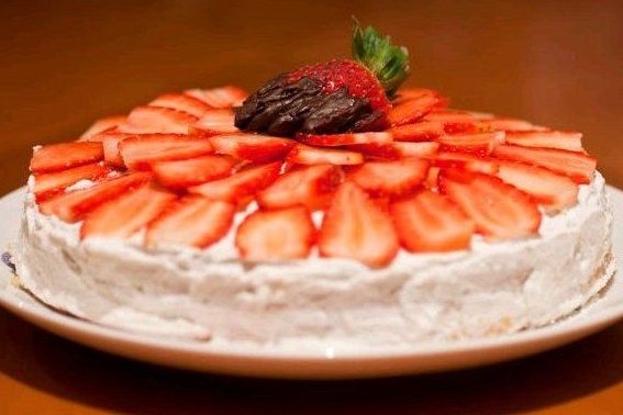 Foto de la receta de tarta de fresas Receta de tarta de fresas