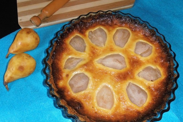 Foto de la receta de tarta de peras Receta de tarta de peras