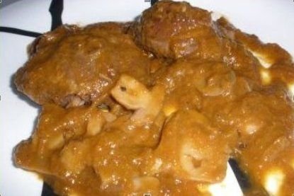 Foto de la receta de ternera con champiñones Receta de ternera con champiñones