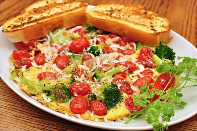 Foto de la receta de tortilla con verduras Receta de tortilla con verduras