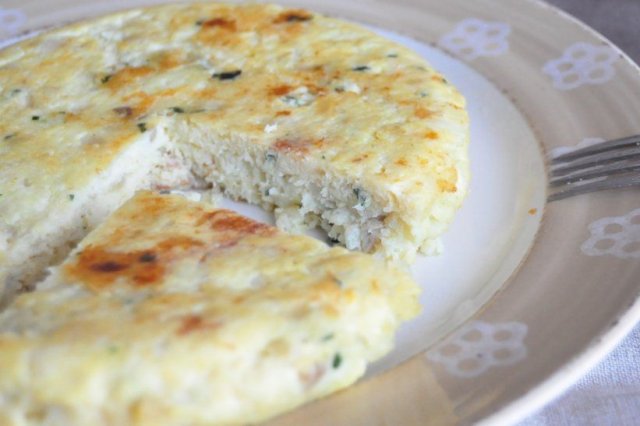 Foto de la receta de tortilla de bacalao Receta de tortilla de bacalao