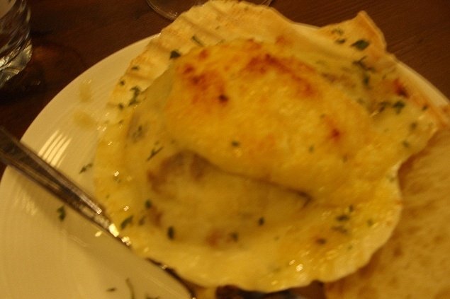 Foto de la receta de vieiras con queso Receta de vieiras con queso