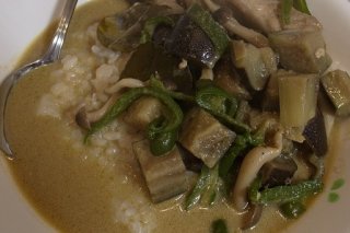 Receta de arroz al curry con verduras