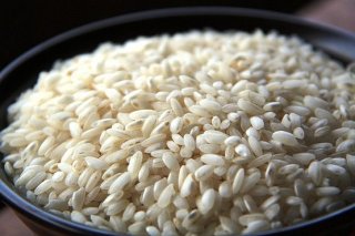 Receta de arroz al sake con castañas
