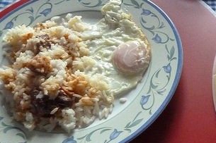 Receta de arroz blanco con huevo