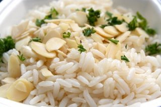 Receta de arroz con almendras