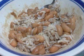 Receta de arroz con alubias