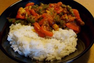 Receta de arroz con curry