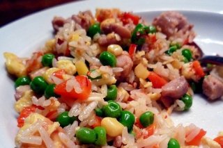 Receta de arroz con guisantes y pollo