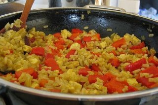 Receta de arroz con pimiento rojo