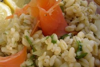 Receta de arroz con salmón ahumado