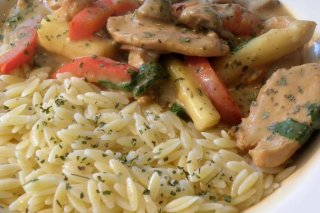 Receta de arroz con verduras y curry
