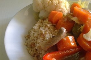 Receta de arroz con verduras y patata