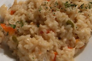 Receta de arroz cremoso con bacalao