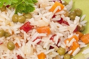 Receta de arroz salteado con zanahoria