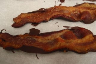 Receta de bacon con chocolate