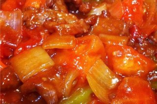 Receta de carne con salsa de tomate