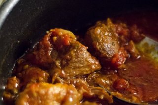 Receta de carne de res en salsa roja