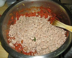 Receta de carne molida al curry