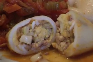 Receta de chipirones rellenos con huevo cocido