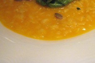 Receta de crema de calabaza con arroz