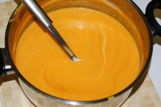 Receta de crema de calabaza con coco y jengibre