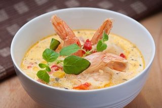 Receta de crema de langostinos