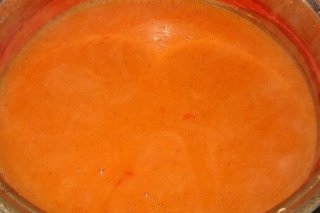 Receta de crema de tomate y zanahoria