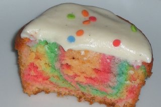 Receta de cupcakes multicolor