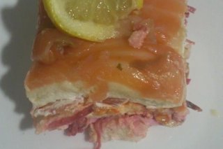 Receta de delicia de pastel de salmón
