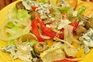 Receta de ensalada con queso azul