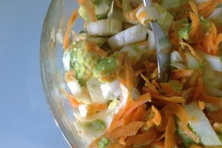 Receta de ensalada de aguacate y zanahoria