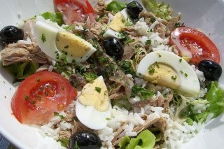 Receta de ensalada de arroz con atún