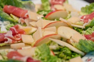 Receta de ensalada de jamón y manzana