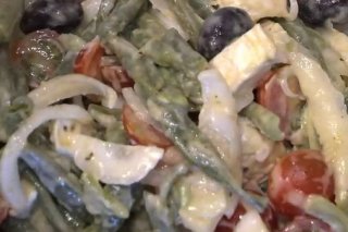 Receta de ensalada de judías verdes con queso