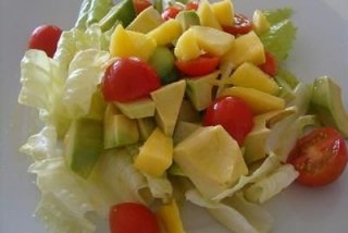 Receta de ensalada de mango