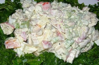 Receta de ensalada de manzana y pollo