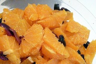 Receta de ensalada de naranjas y aceitunas negras