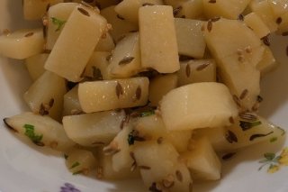 Receta de ensalada de patata confitada