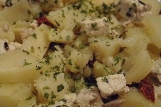 Receta de ensalada de patatas con tofu