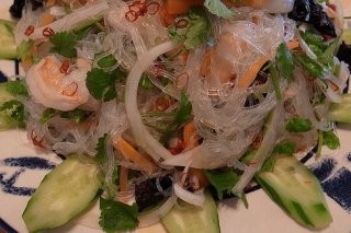 Receta de ensalada de pepino y gambas