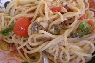 Receta de espaguetis con pimientos