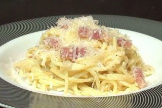 Receta de espaguetis con salsa carbonara