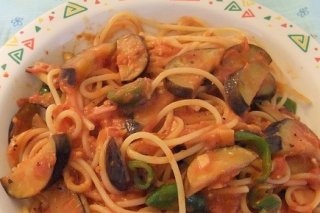 Receta de espaguetis con verduras y ajo
