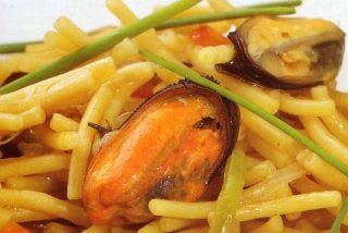 Receta de fideos al plato