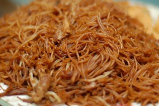 Receta de fideos de arroz con pollo